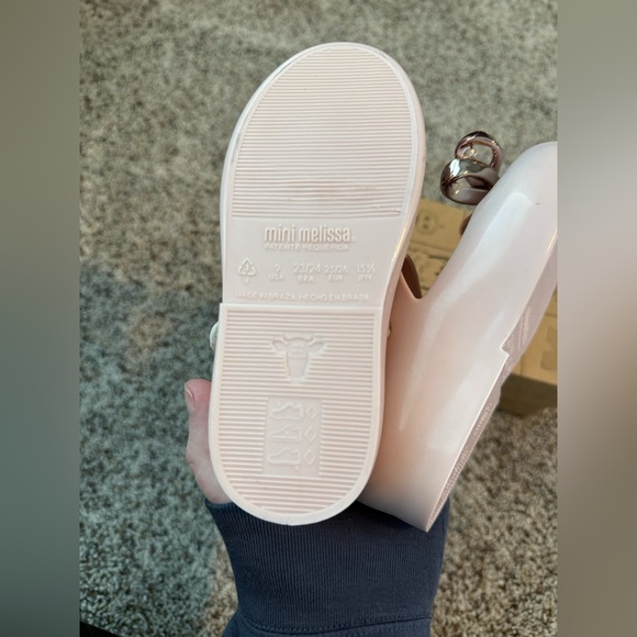 NWT Mini Melissa Sweet Love Glam Pink Toddler Sandals Size 9 - Picture 5 of 7